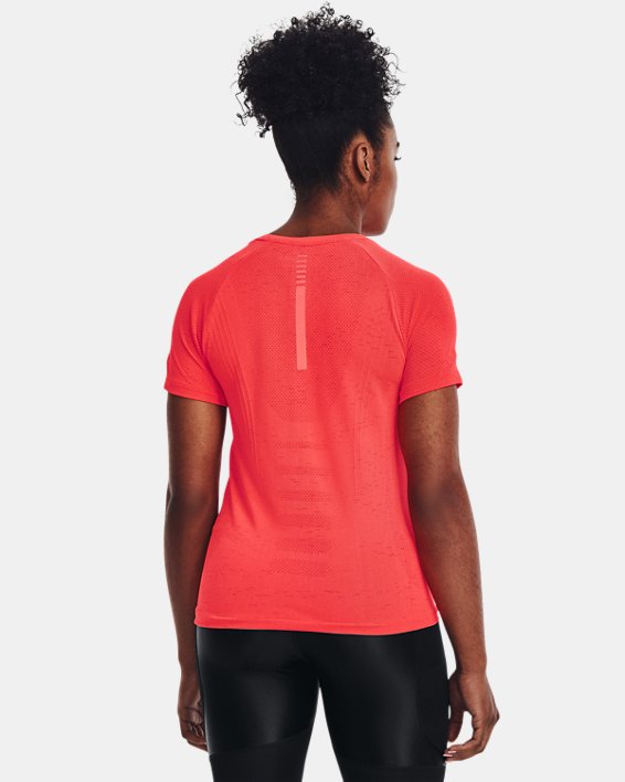 Women's UA Seamless Run Short Sleeve, Orange, pdpMainDesktop image number 1